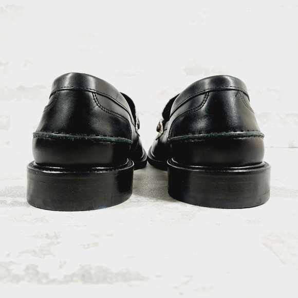 New VINNY'S Townee Panelled Snake-Effect Leather Penny Loafers B314 - Picture 6 of 14